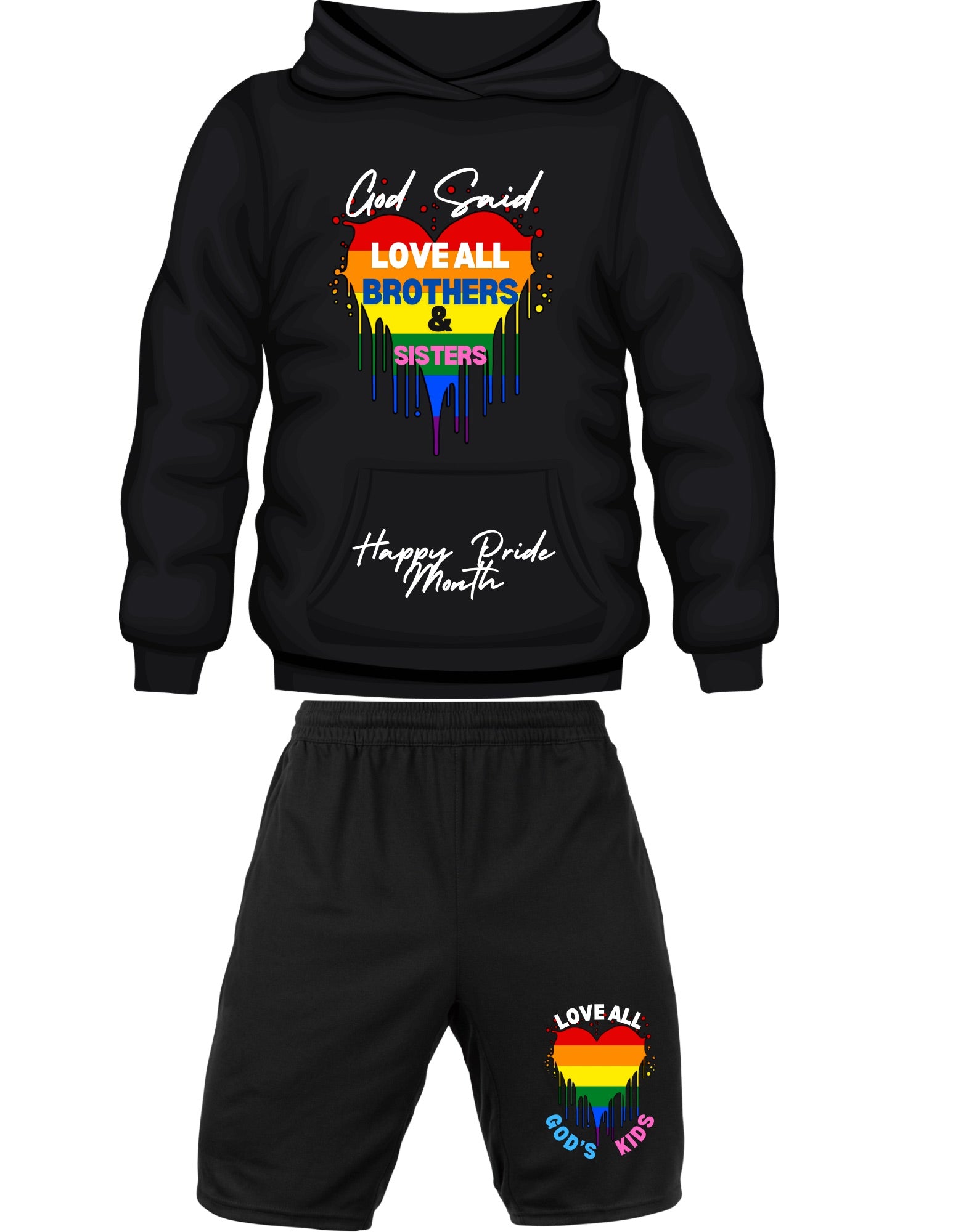 Black Pride Month hoodie set